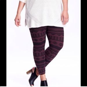 Old Navy 4X Printed Leggings